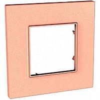 Рамка 1 пост UNICA ХАМЕЛЕОН, розовый жемчуг | код. MGU4.702.37 | Schneider Electric